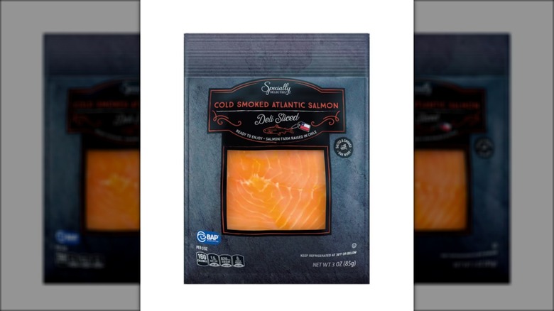 package of smoked salmon