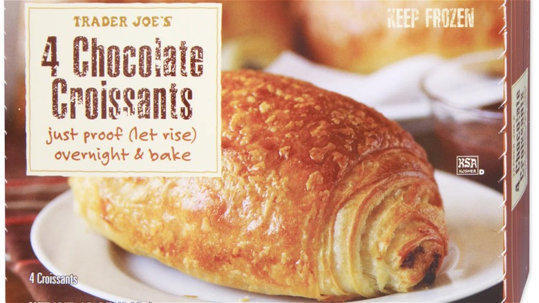 Box of chocolate croissants from Trader Joe's