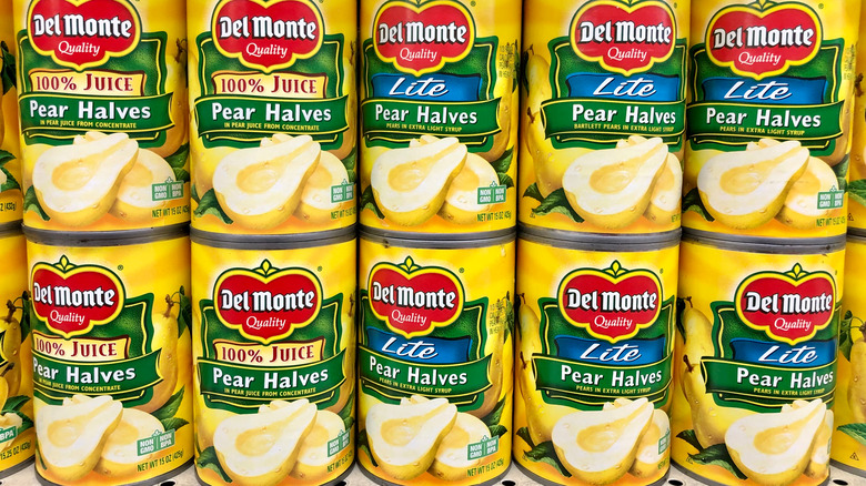 Canned pears