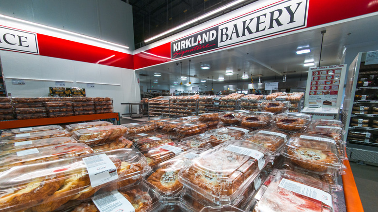 Costco bakery with Kirkland Signature Bakery sign