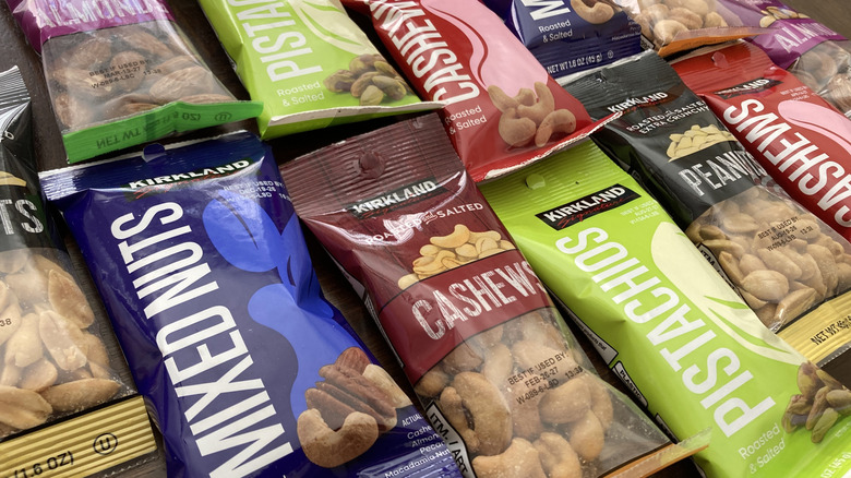Close up of Kirkland snacking nuts