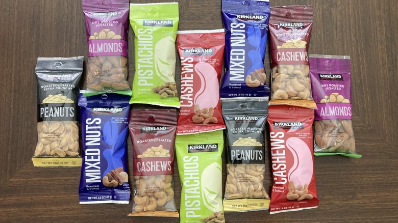 array of Kirkland Signature snack nuts