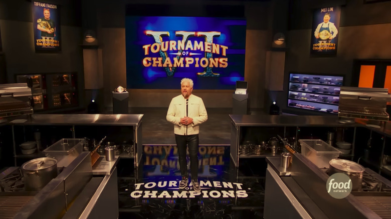 Guy Fieri on the 'Tournament of Champions' set
