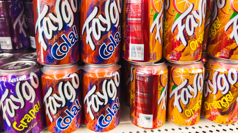 Faygo soda on a store shelf