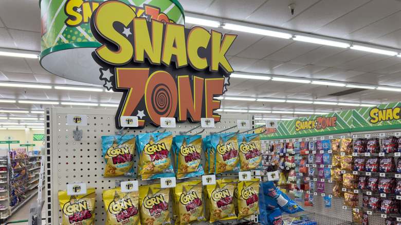 Snack zone at a Dollar Tree outlet