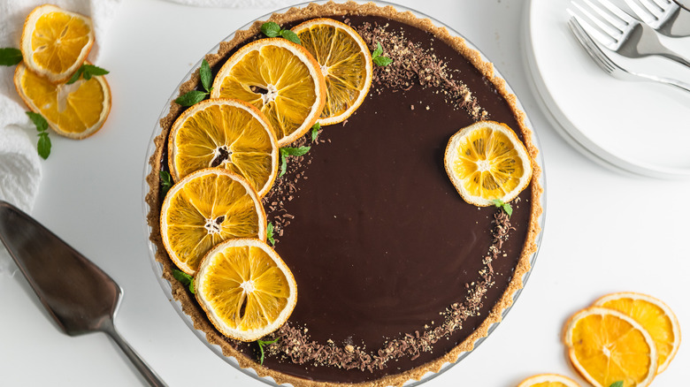 chocolate orange tart