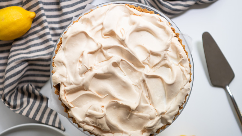 lemon pie in a dish 