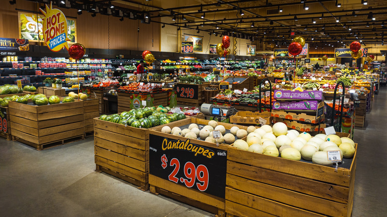 Produce department of Wegmans Food Market.