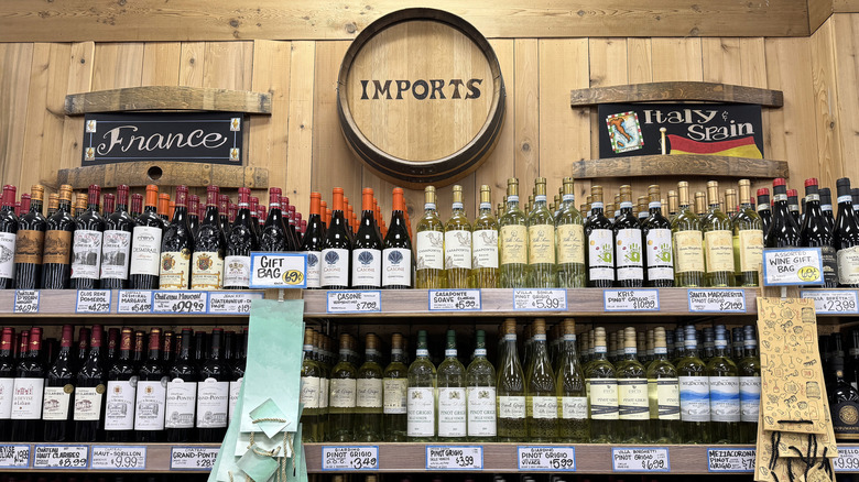 Imported wine from France, Italy, and Spain at Trader Joe's