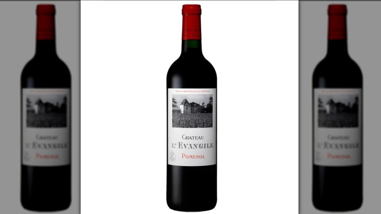 Château L'Évangile 2021 on white background