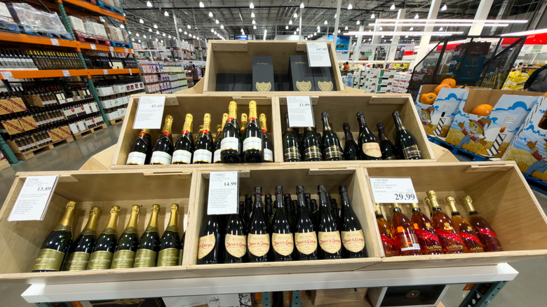Wine section at Costco