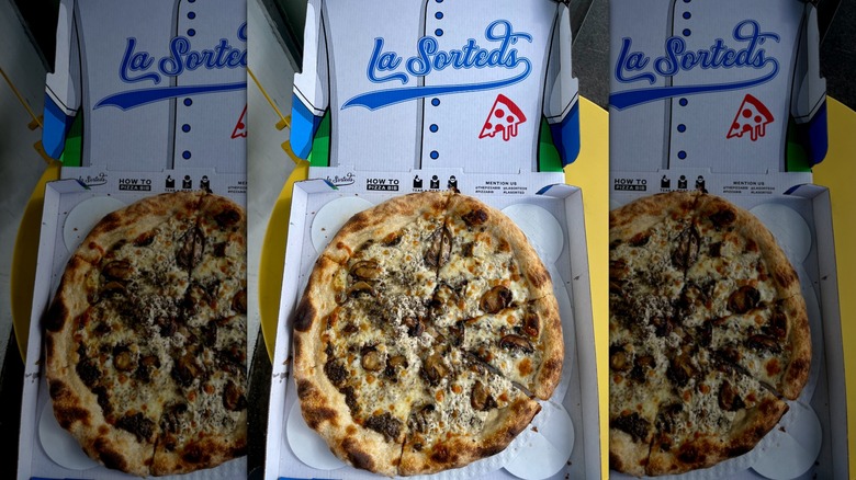 mushroom pizza from lasorted's