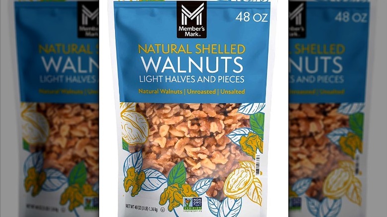 A bag of Member's Mark Natural Shelled Walnuts