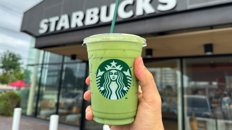 Iced matcha from Starbucks