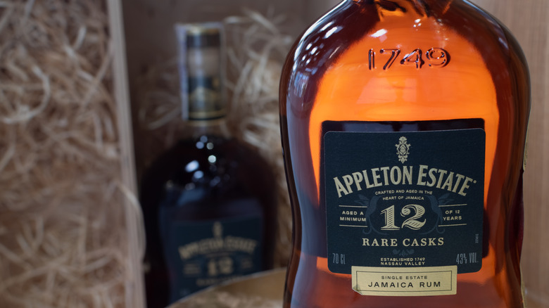 Bottle of Jamaican rum