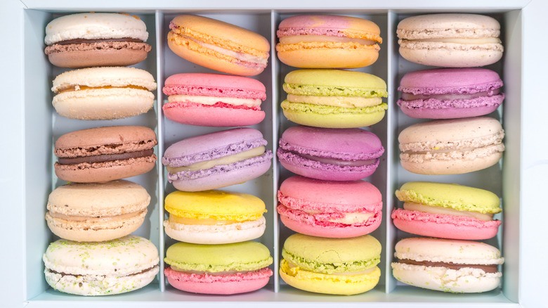 macarons in a box