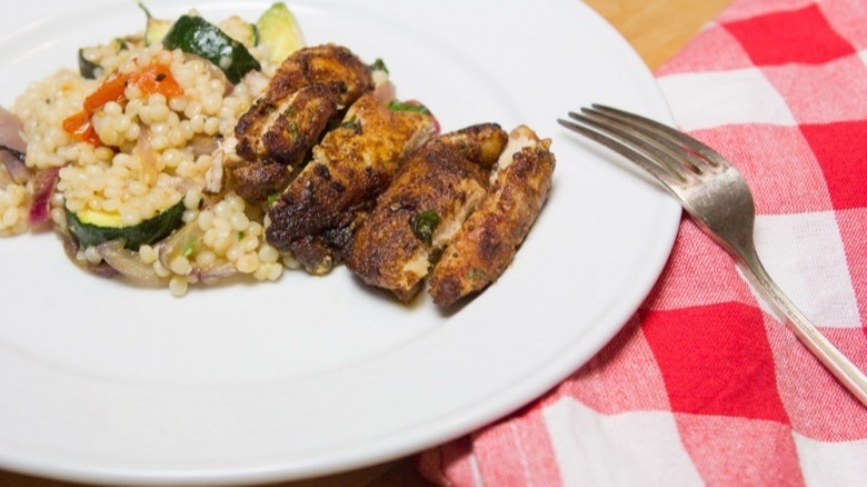 chicken with couscous and vegetables