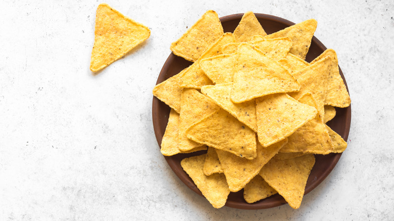 Tortilla chips in a bowl