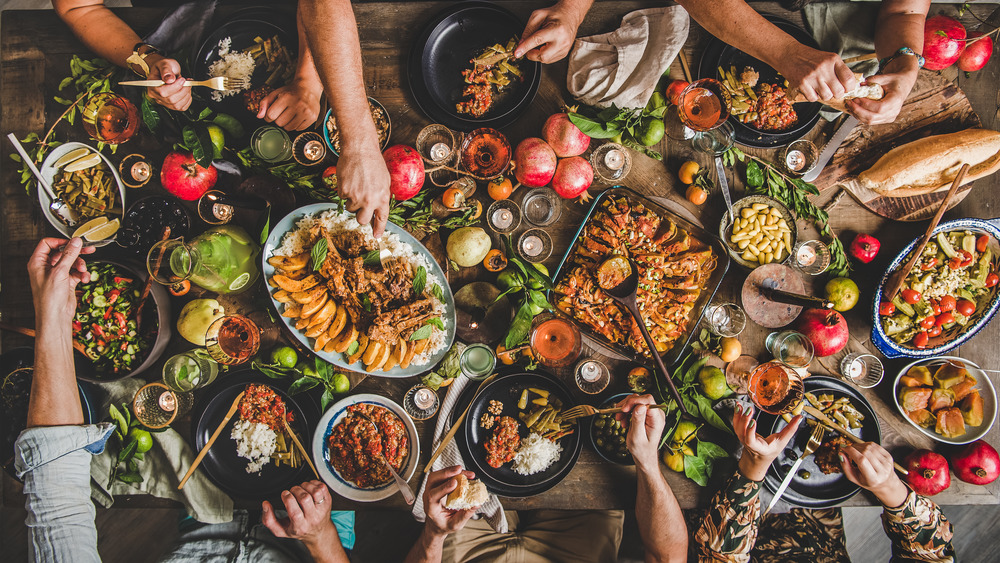 Meat and vegetable feast