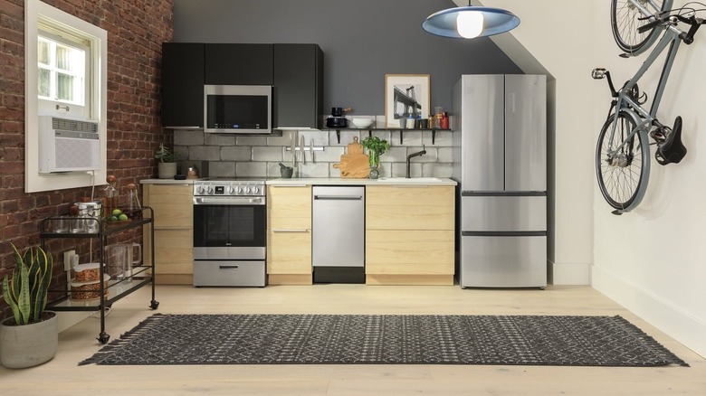 Haier appliances staged in a kitchen