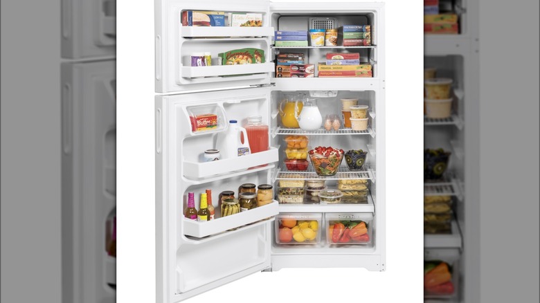Full Hotpoint fridge