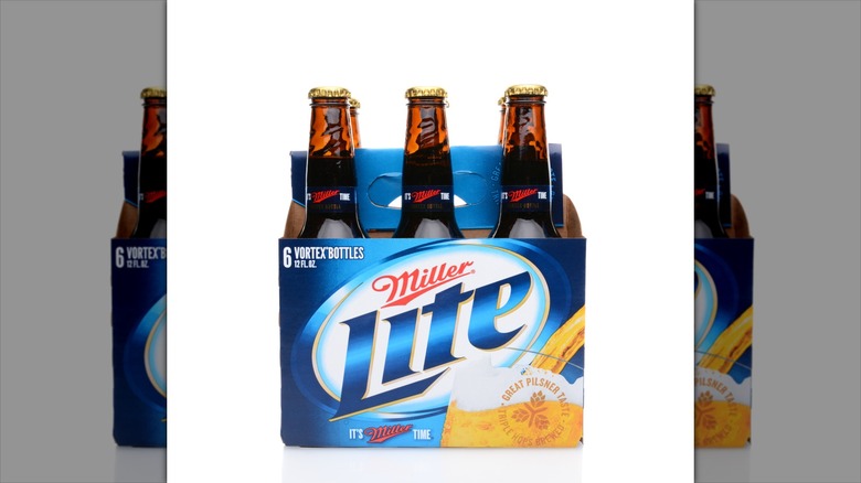 Bottles of Miller Lite
