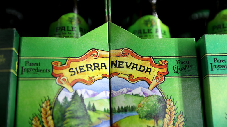 Close-up image of a six-pack of Sierra Nevada Pale Ale