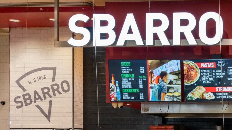 Sbarro location at food court
