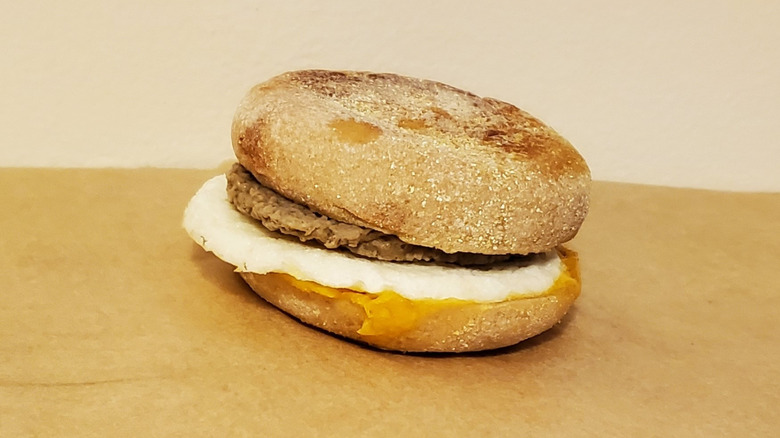 a Kodiak breakfast sandwich with egg