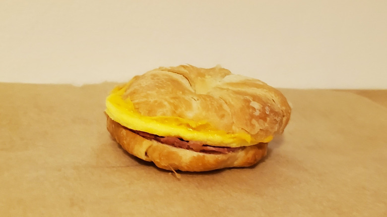 a Crav'n breakfast sandwich