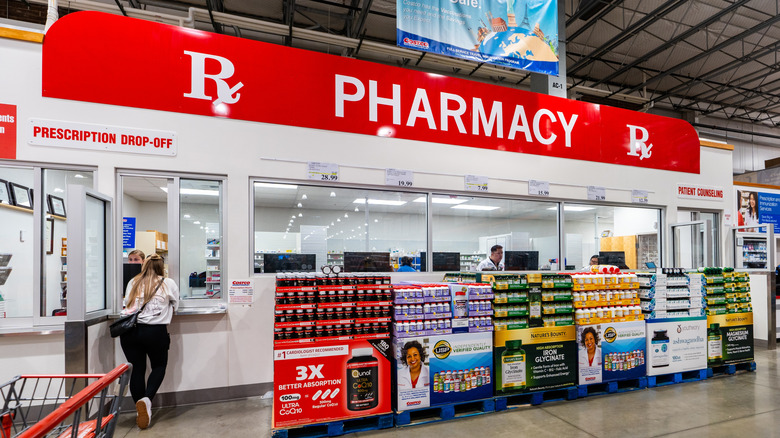 Costco's pharmacy window