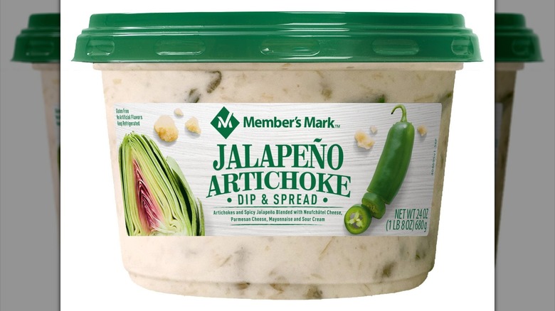 Sam's Club Member's Mark Jalapeño Artichoke Dip container