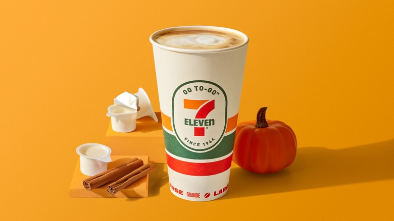 7-Eleven cup with autumnal ingredients