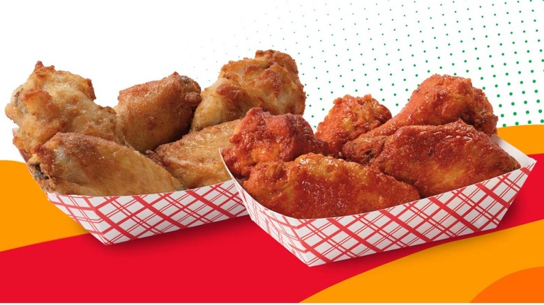 Two containers of wings from 7-Eleven