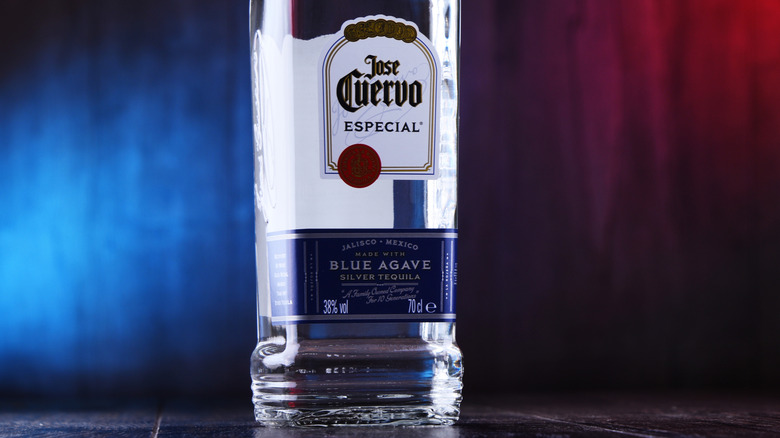 A bottle of Jose Cuervo Especial Silver