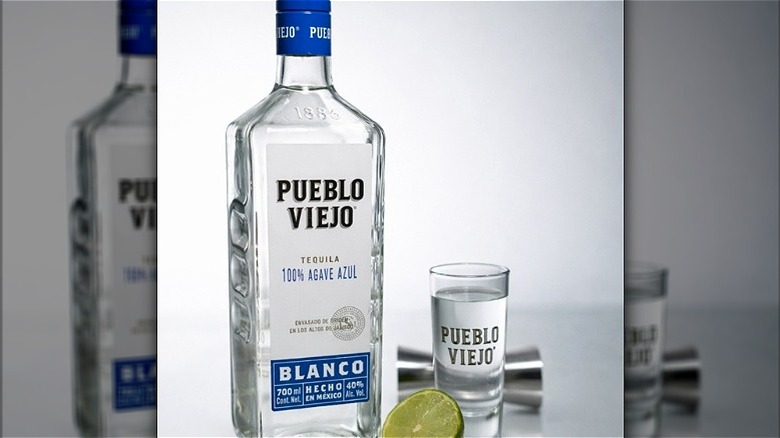 Bottle of Pueblo Viejo Blanco