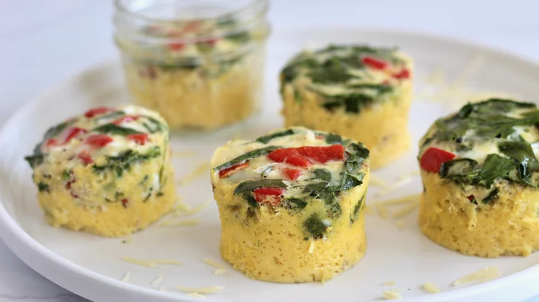 sous vide egg bites on plate