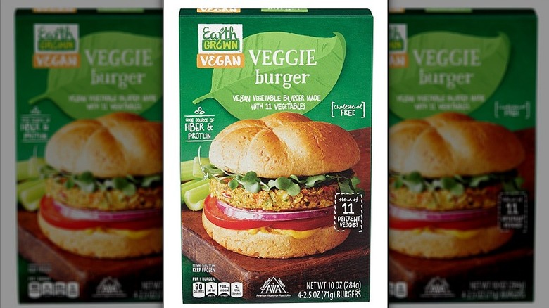 Earth Grown Veggie Burger Box from Aldi