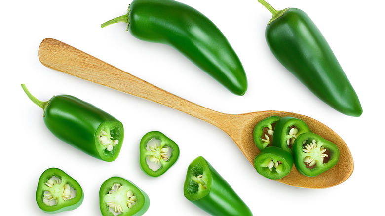 Jalapeño peppers in a bowl