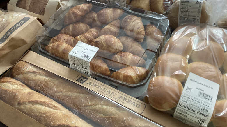 Various bread selections from Sam's Club in the packaging