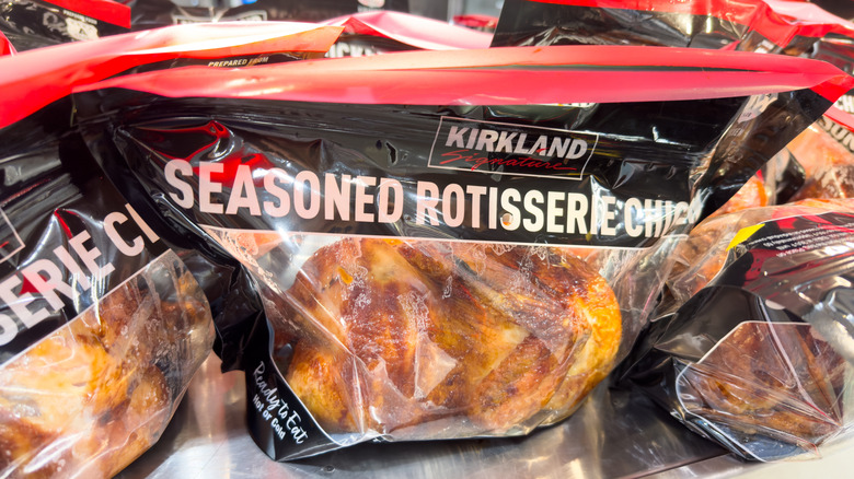 multiple Kirkland Rotisserie Chicken bags