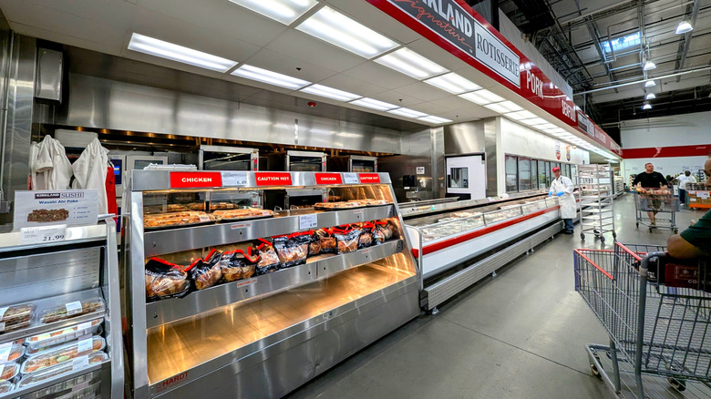 Wide view of Costco deli area