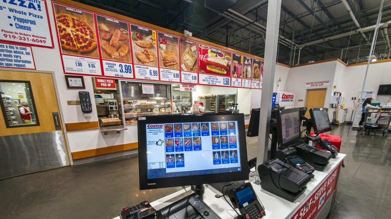 Food court in a Costco store