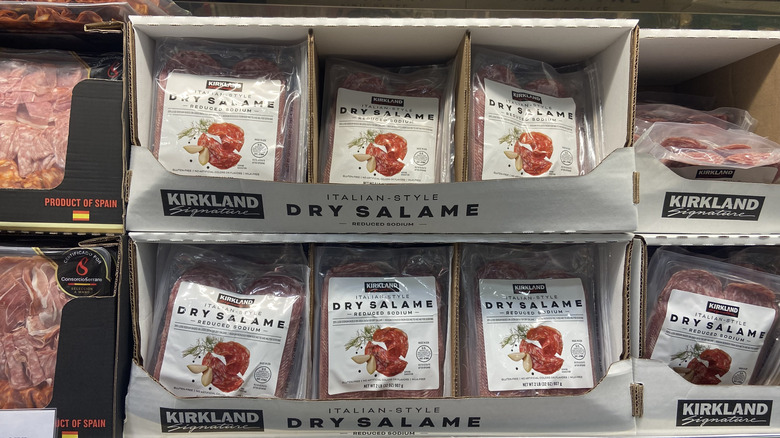 cardboard case of Italian-Style Dry Salame