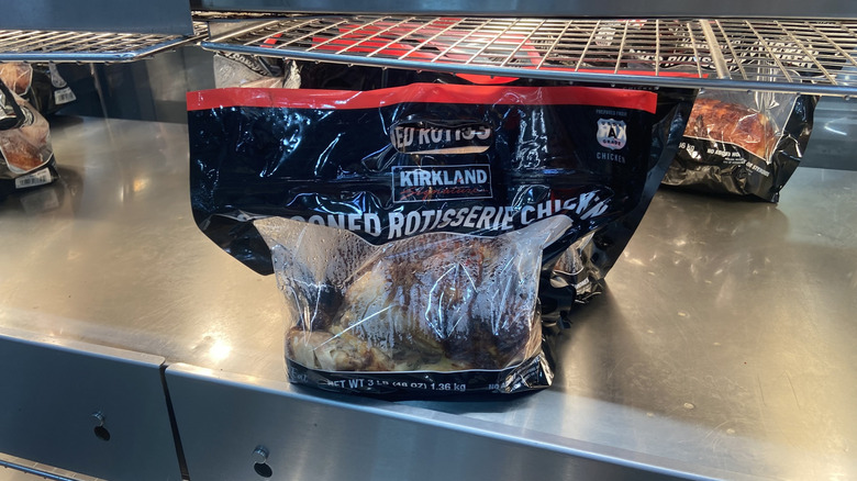single rotisserie chicken bag