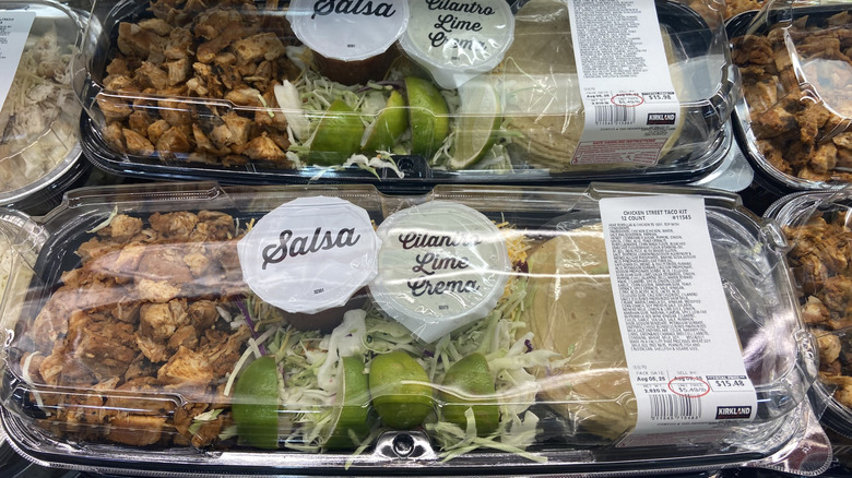 a couple of taco kit boxes