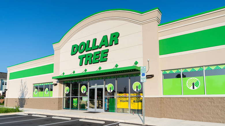 wide shot of a Dollar Tree store