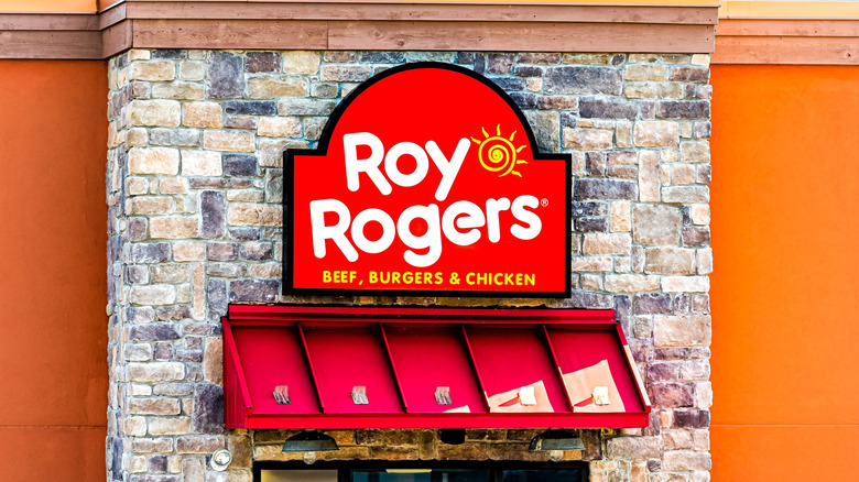 Roy Rogers drive thru window