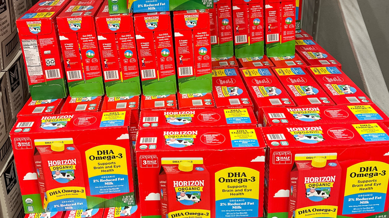 horizon organic dairy cases of milk