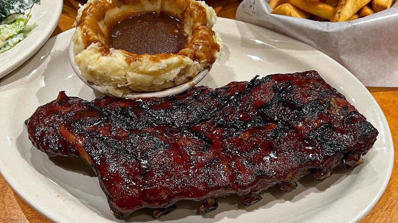 Slab of ribs at Texas Roadhouse